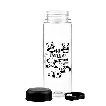 Бутылка для воды пластиковая «Не пандай духом», 500 мл