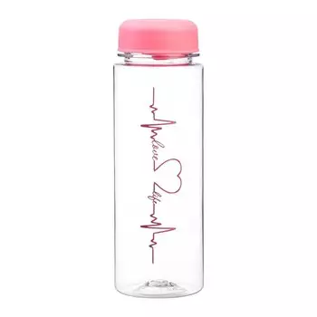 Бутылка для воды пластиковая «Пульс», 500 мл