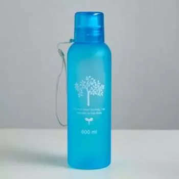 Бутылка для воды, 550 мл, "Дерево жизни", на шнурке, 20.5 х 6.5 см, микс