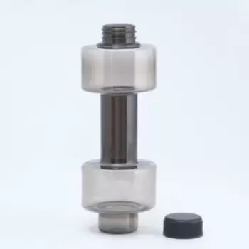 Бутылка для воды «Гантель», 500 мл, 22.58 см, чёрная