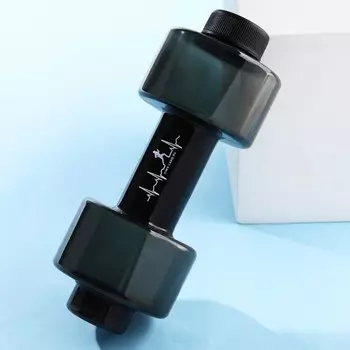 Бутылка для воды «Пульс», 550 мл, 218 см, чёрная