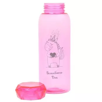Бутылка для воды пластиковая «Волшебного дня», 600 мл