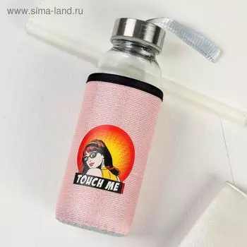 Бутылка для воды в чехле Touch me, 350 мл