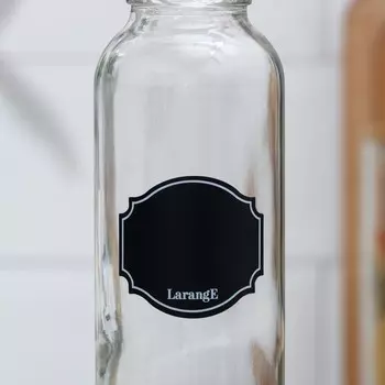 Бутылка с распылителем для масла и соусов «Меловой дизайн», стеклянная, 330 мл, с мелком для маркировки