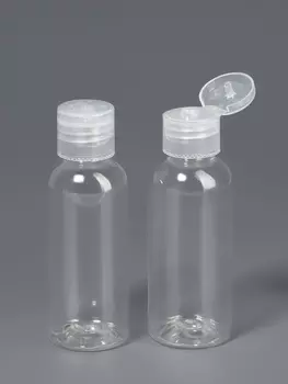 Бутылочка для хранения, 60 мл, фасовка - 2 шт, прозрачная