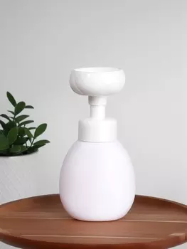 Бутылочка для хранения, с пенообразующим дозатором в форме цветка, 300 мл, белая