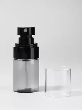 Бутылочка для хранения, с распылителем, 30 мл, чёрная