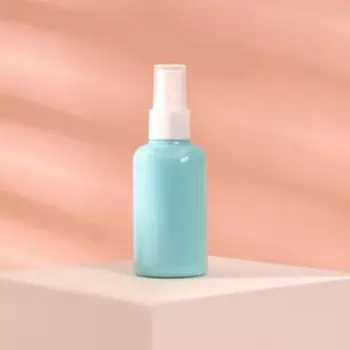 Бутылочка для хранения, с распылителем, 75 мл, цвет белый/МИКС