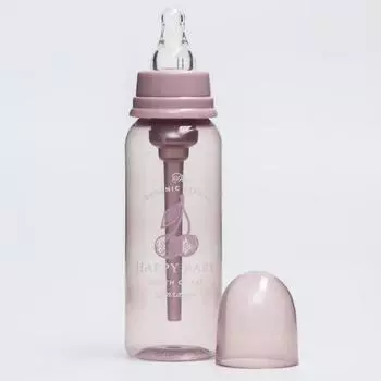 Бутылочка для кормления 250 мл., от 0 мес., с силиконовой соской, цвет lilac
