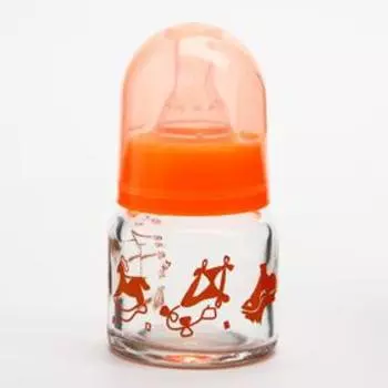 Бутылочка для кормления, классическое горло, 40 мл., от 0 мес., стекло, цвет МИКС