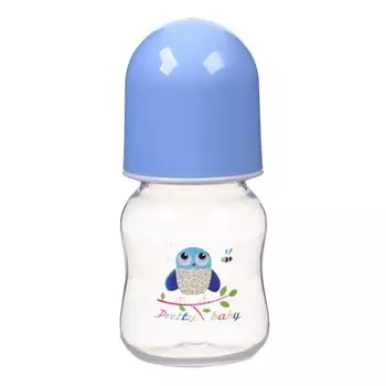 Бутылочка для кормления Крошка Я, классическое горло, от 3 мес., 60 мл., голубая