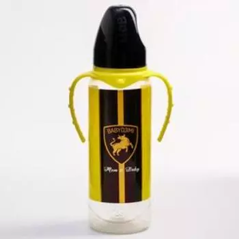Бутылочка для кормления BABYDJIM, 250 мл., цилиндр, с ручками