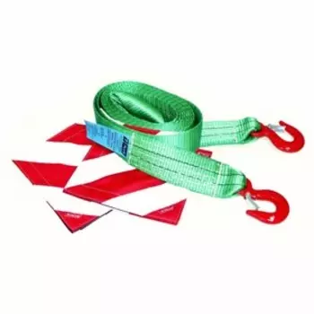 Буксировочный трос Tplus 6 т, 4 м, Крюк/Крюк с флажками