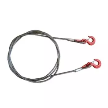 Буксировочный трос (стальной) 12 т 8 м Крюк/Крюк (d: 11.0 мм), Tplus