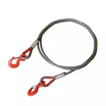 Буксировочный трос (стальной) 15 т 5 м Крюк/Крюк (d: 13.0 мм), Tplus