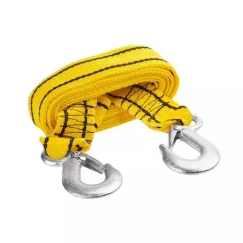 Буксировочный трос STAYER, 3,5 тонны, 2 крюка, сумка, длина 4 м