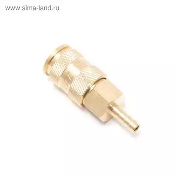 Быстроразъем пневматический Forsage F-BSE1-5SH, с клапаном "елочка", латунь, 12 мм