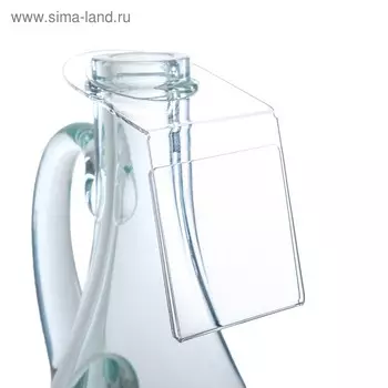 Ценникодержатель-карман на бутылку, 55 см, d=3,2 см, оргстекло 1 мм