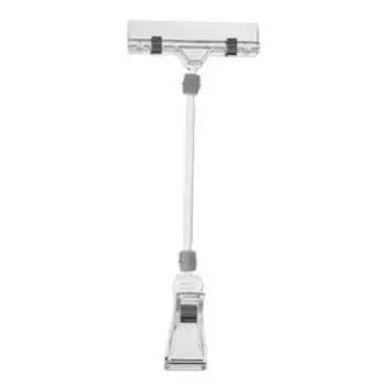 Ценникодержатель с зажимом, d=3,2 см, 82,520,5 см, цвет прозрачный