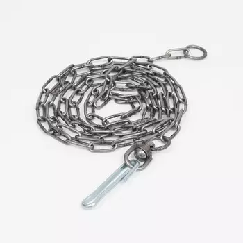 Цепь для привязи собак, 3 м, калибр 4 х 32 мм, черная