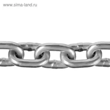 Цепь короткозвенная «ЗУБР», DIN 766, оцинкованная сталь, d=8 мм, L=15 м