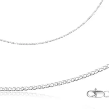 Цепь «Панцирное плетение» МПГ35с, посеребрение