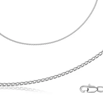 Цепь «Панцирное плетение», платинирование, 45см