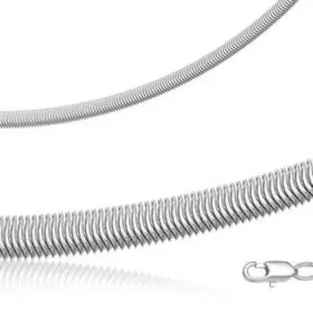 Цепь "Рептилия" посеребрение, 55см