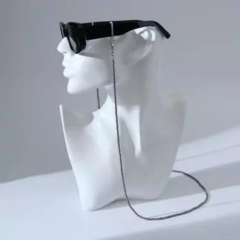 Цепочка для очков "Бисер" лёгкость, цвет графитовый