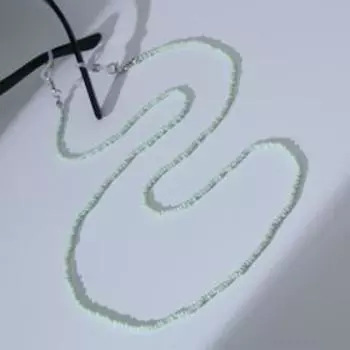 Цепочка для очков "Бисер" лёгкость, цвет зелёный, 70 см