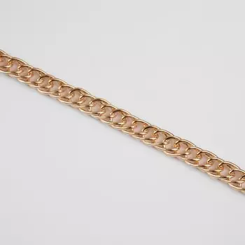 Цепочка для сумки, витая, железная, 79.9 мм, 10±0.5 м, цвет золотой