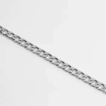 Цепочка для сумки, железная, 9.56.5 мм, 10±0.5 м, цвет серебряный