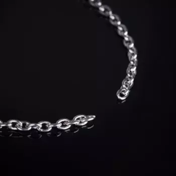 Цепочка с карабином L=45 см (набор 5 шт.) 751 мм, СМ-1935, цвет серебро