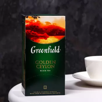 Чай черный Greenfield Golden Ceylon, 25 пакетиков*2 г