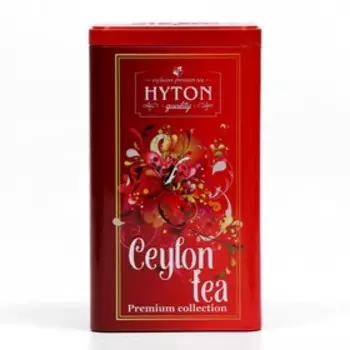 Чай черный Hyton «Клубничный взрыв» с ароматом клубники со сливками, 100 г