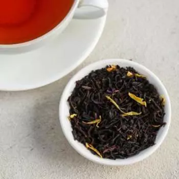 Чай чёрный «Дедушка», с бергамотом и лепестками василька, 20 г.