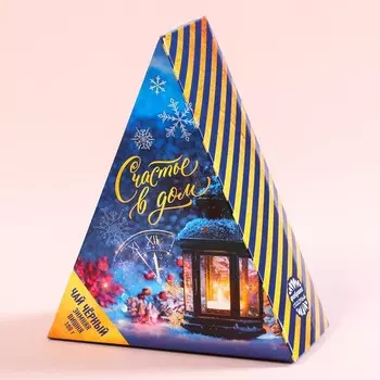 Чай новогодний чёрный «Счастье в дом», вкус: зимняя вишня, 100 г