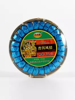 Чай китайский зелёный выдержанный "Пуэр Шен. Точа Но Ми Сян", 2024 г, Мэнхай, 200 г