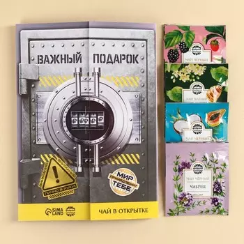 Чай подарочный «Важный подарок», 7,2 г ( 4 шт. х 1,8 г),