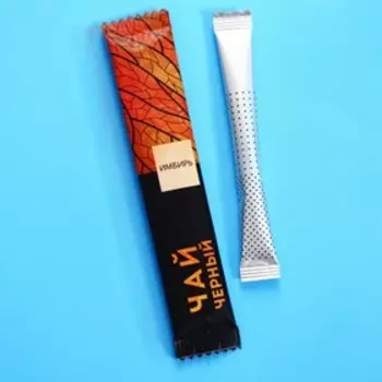 Чай в стиках "Черный с имбирем", 10 шт. х 2 г.