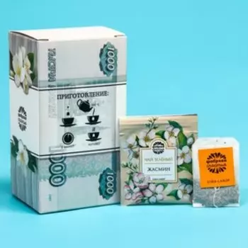 Чай зелёный «Но не могу», вкус: жасмин, 25 пакетиков х 1,8 г.