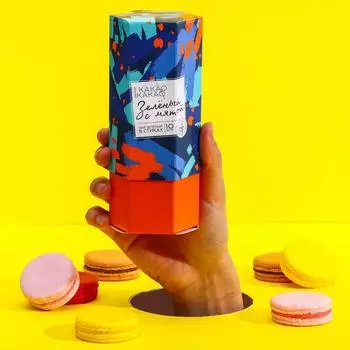 Чай зелёный в стиках «Краски»: с мятой, 2 г. х 10 шт.