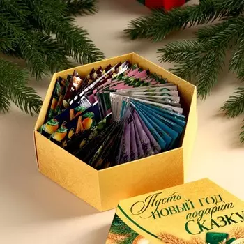 Чай подарочный «Пусть Новый год подарит сказку», 75,6 г (42 пакетика х 1,8 г).