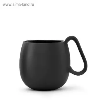 Чайная кружка Nina 280 мл, 2 шт, чёрный