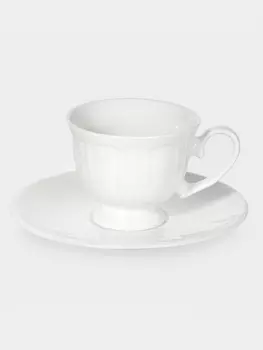 Чайная пара WY Renessans, 180 мл, фарфор, белая
