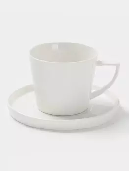 Чайная пара Magistro White Snow, 270 мл, фарфор, белая