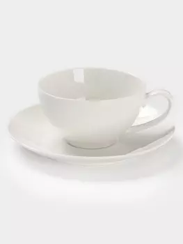 Чайная пара Magisto English tea party, 500 мл, фарфор, белая