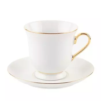 Чайная пара Cmielow Астра «Отводка золотом», 250 мл