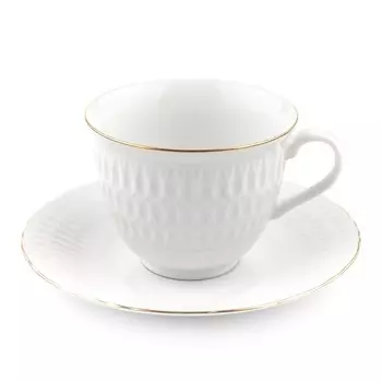 Чайная пара Cmielow Sofia «Отводка золото», 350 мл