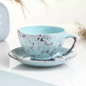 Чайная пара "Элегант" 0,25л / 11х6,5см + блюдце 15см, романтика